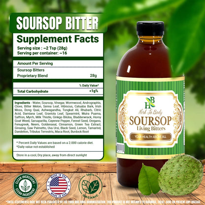 2 Sour Sop Bitters 16oz each