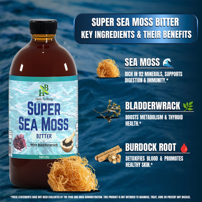 1 Sea Moss Bitter + 1 Back Seed Bitter 16oz each